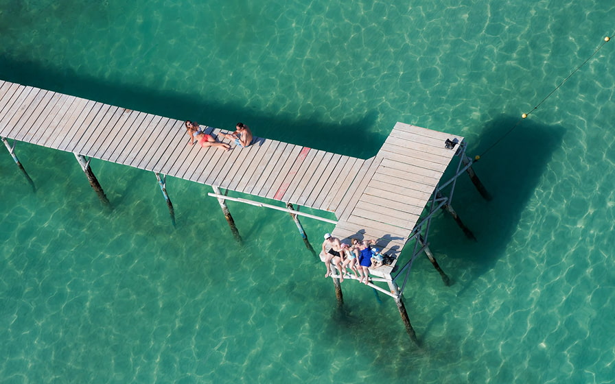 Pier der Playa de Muro