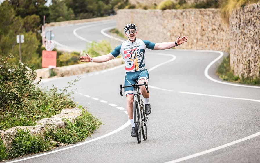 Ciclista durante la Mallorca 312 Ok Mobility